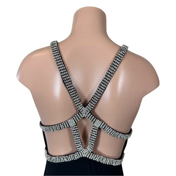 Sky Black Rhinestone Maxi Dress $199 - Picture 10 of 12